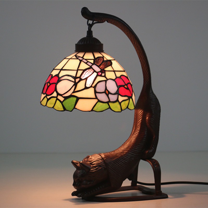 Cm Dragonfly European Stained Glass Tiffany Table Lamp Buy Quality